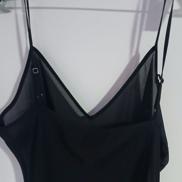 Banana Republic Women's Black Sheer Slip / Dress Size Medium GUC - Picture 5 of 8